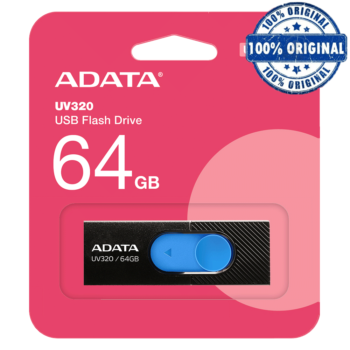 فلش UV۳۲۰ ۶۴G مشکی آبی A-DATA USB ۳,۲